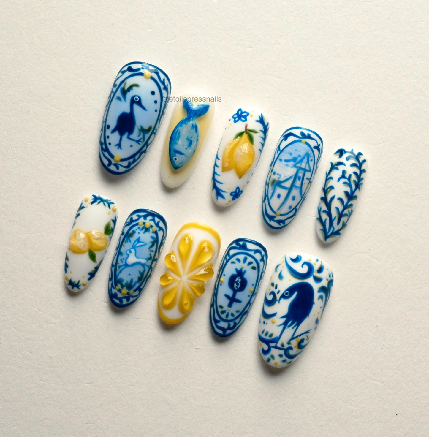 Greek Tile Lemon Set