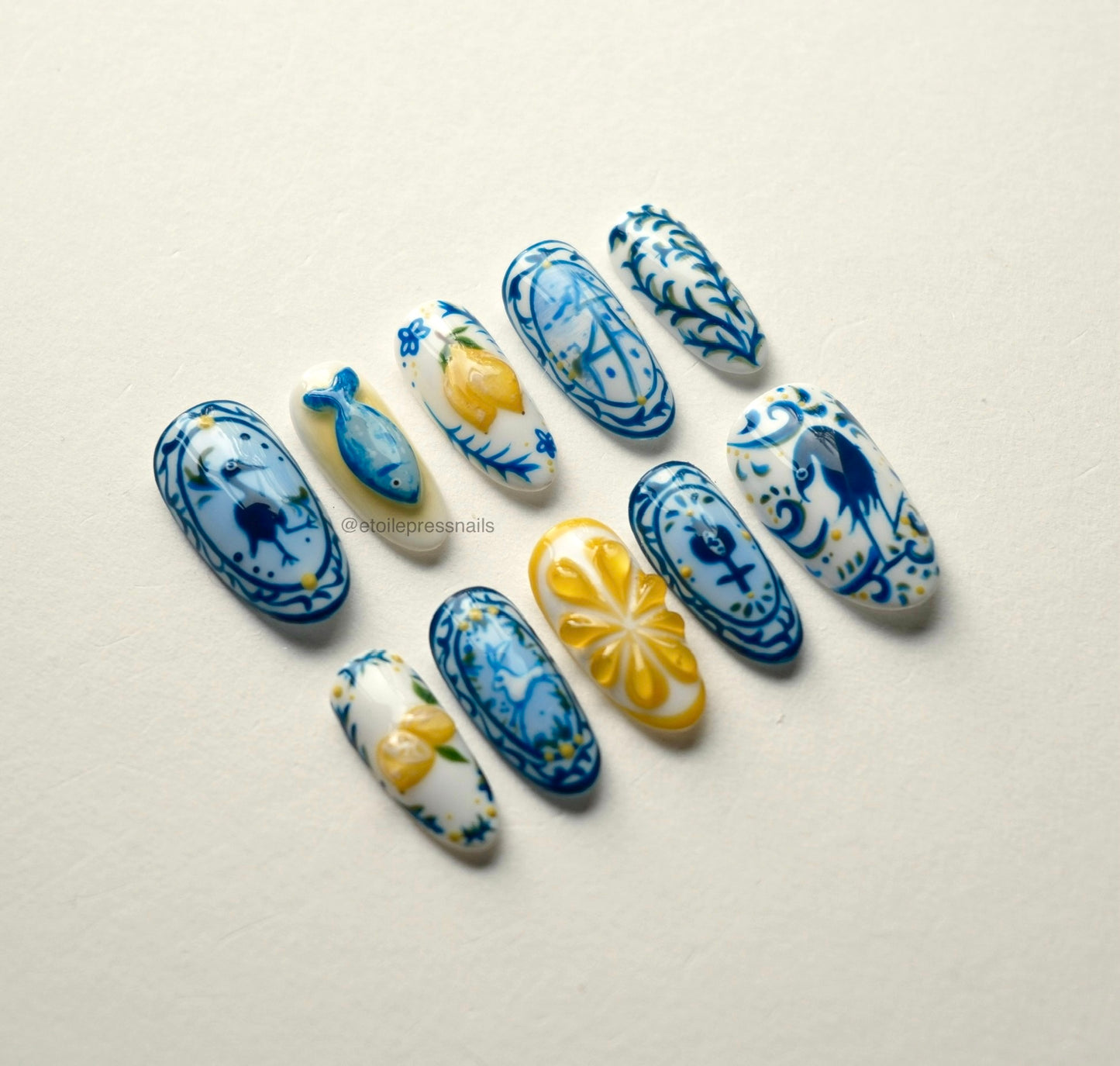 Greek Tile Lemon Set
