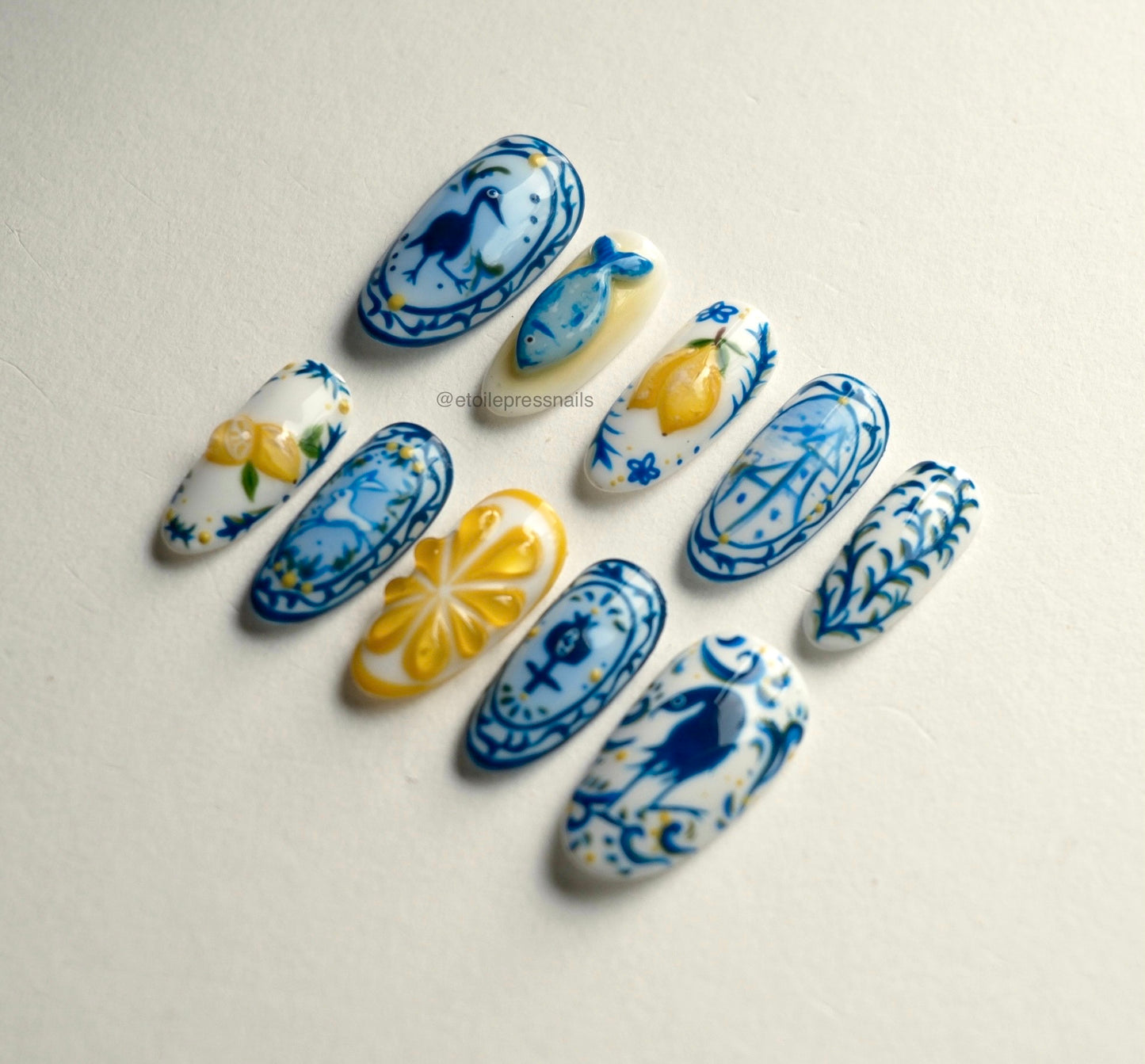 Greek Tile Lemon Set