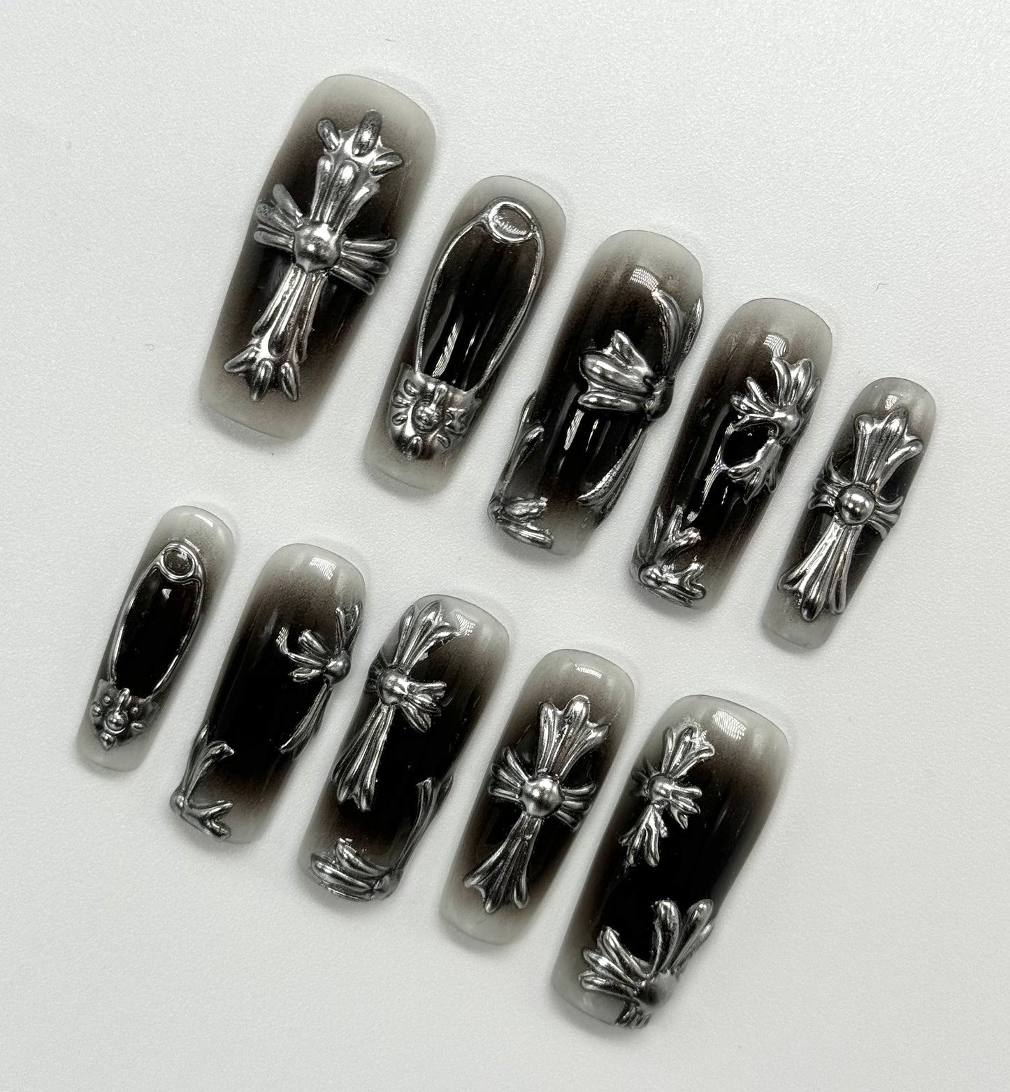 Silver Crosses Set