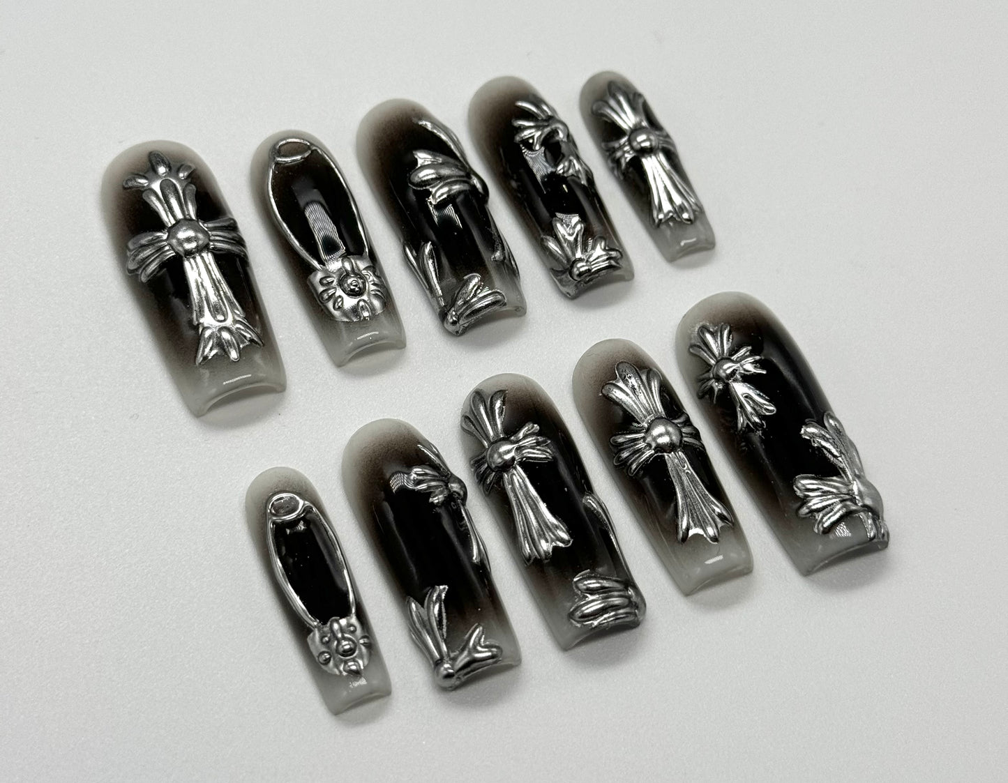 Silver Crosses Set