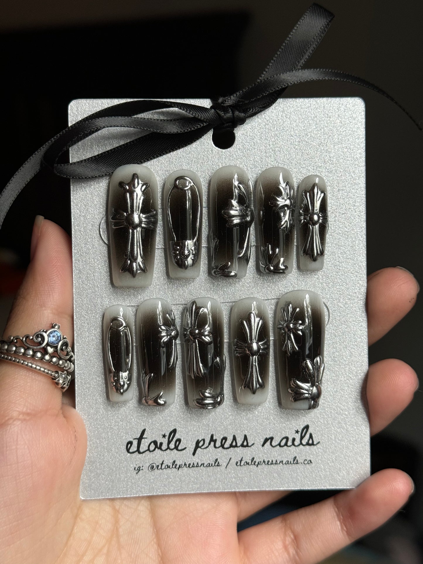 Silver Crosses Set
