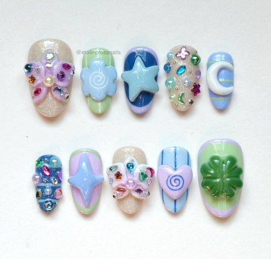 Orchids & Charms Set