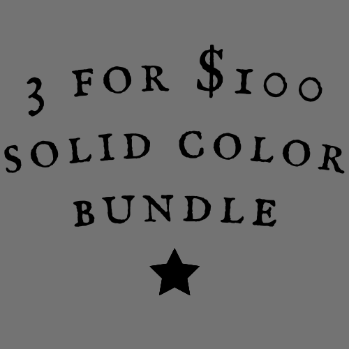 3 For $100 Solid Color Bundle Set